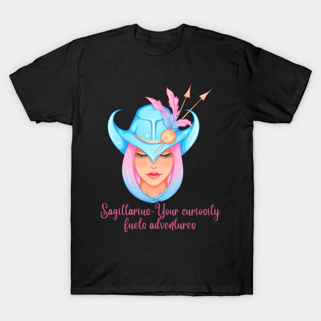 Sagittarius Birth Sign T-Shirt by BirdsnStuff